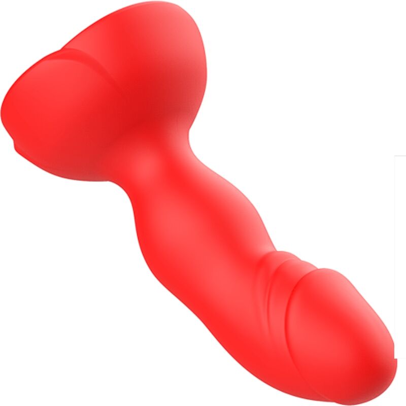 Image Plug Anal Vibrant Télécommandé Rose Rouge Armony