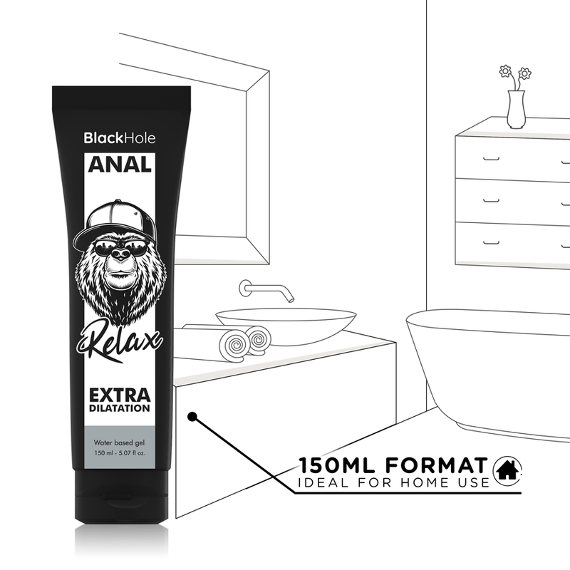 Image lubrifiant Intime Anal Black Hole 150ML