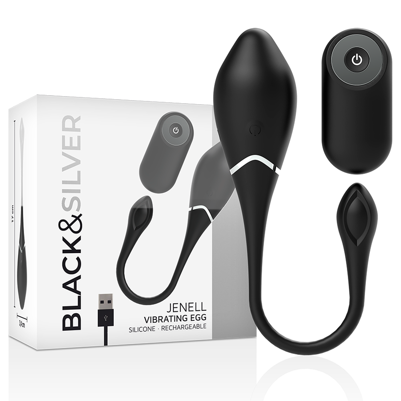 Image Sex-toys Œuf Vibrant Black&Silver