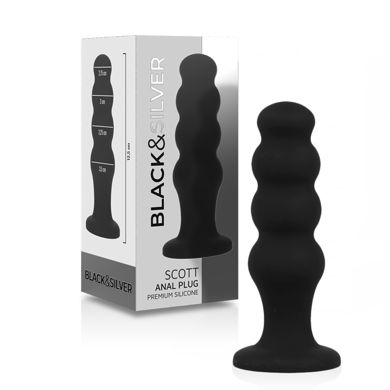 Black & Silver Scott - Anal Plug - Black glamoursexyloveshop Black & Silver Scott - Anal Plug - Black glamoursexyloveshop