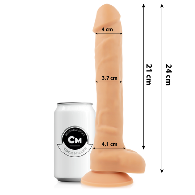 Image Sex-toys Cock Miller Couleur Chair 24 CM