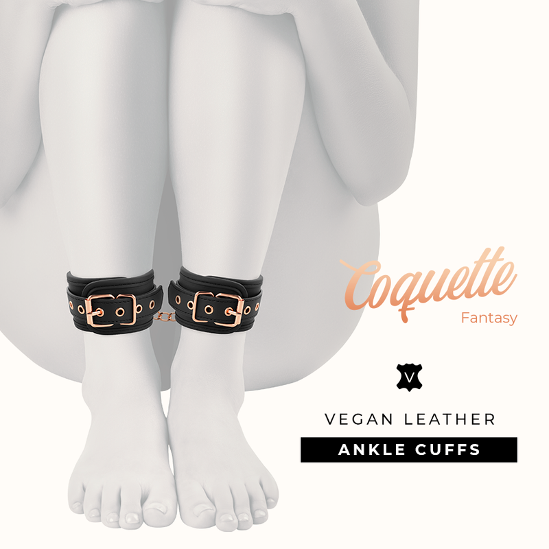 Image Menottes Chevilles BDSM Noir Coquette