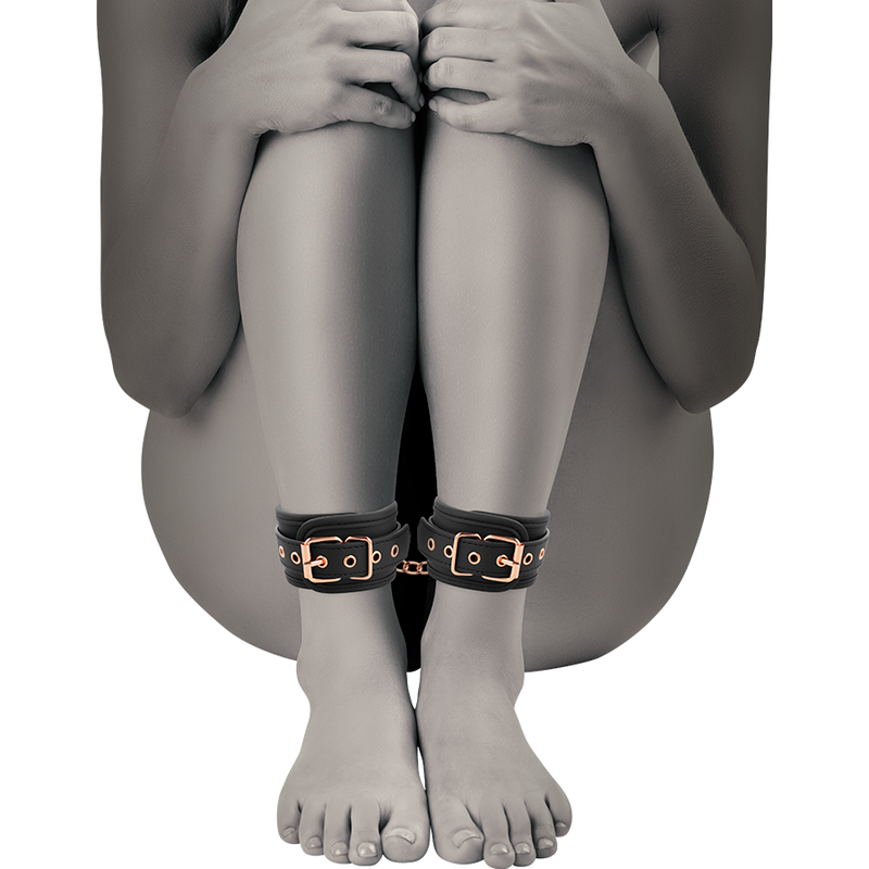 Image Menottes Chevilles BDSM Noir Coquette