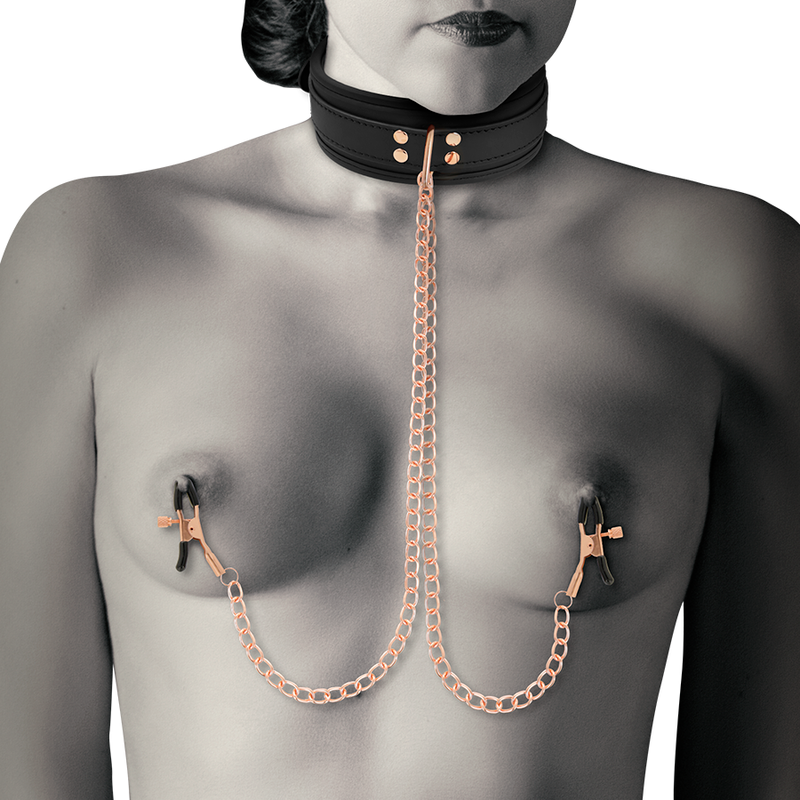 Image Pinces mamelons Coquette Fantasy Noir BDSM