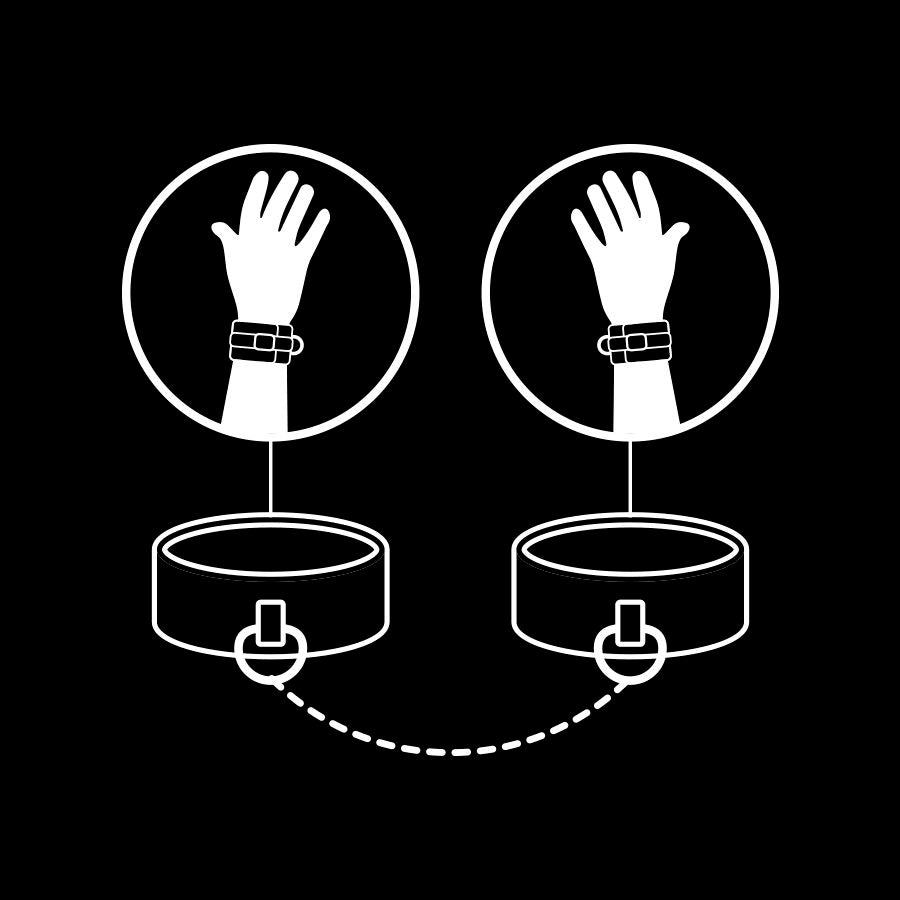 Image Menottes BDSM Fetish Submissive Black