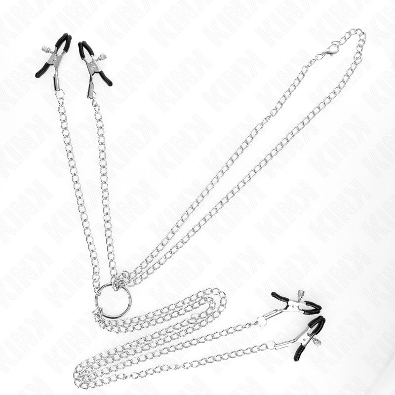 KINK - 4 PINZAS PARA PEZONES - CUELLO - BDSM - 2 COLORES