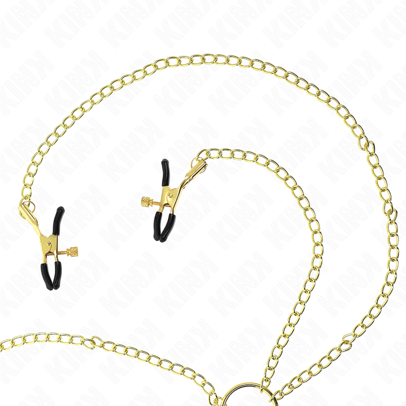 KINK - 4 PINZAS PARA PEZONES - CUELLO - BDSM - 2 COLORES