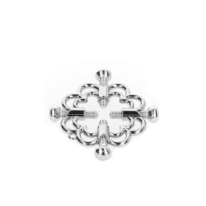 Image Pinces Tétons BDSM Métal Fleurs Kink
