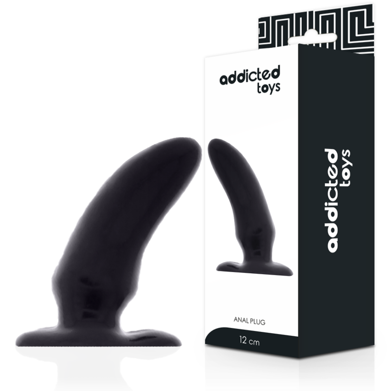 Image Plug Anal Spot Silicone Noir  Taille 12 CM Addicted Toys