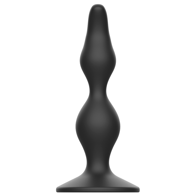 Image Plug Anal Silicone Noir Taille 12 CM Addicted Toys