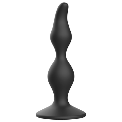 Image Plug Anal Silicone Noir Taille 12 CM Addicted Toys