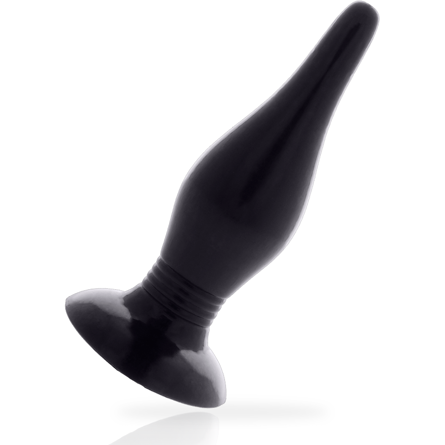 Image Plug Anal Silicone Noir Taille 14.5 CM Addicted Toys