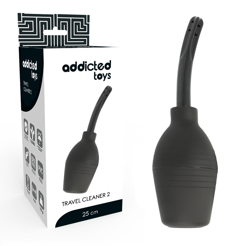 Image poire de Lavement Anal Addicted toys Squeeze Clean Noir