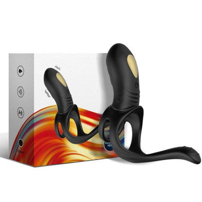 Image Anneau Pénien -Plug Anal Vibrant Armony Joy Jumper Télécommandé Noir