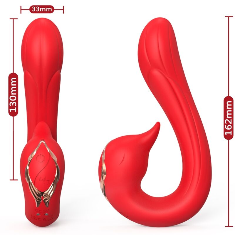 Image Vibromasseur Effet chaud Rouge Armony