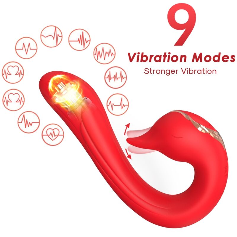 Image Vibromasseur Effet chaud Rouge Armony