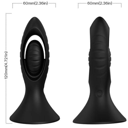 Image Vibromasseur - Plug anal Télécommandé Noir Armony