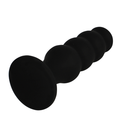 Image Plug Anal Silicone Noir Black&Silver