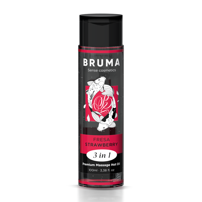 Image huile de Massage 3 en 1 Saveur fraise Bruma 100 ML