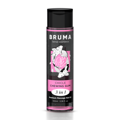 Image Huile de Massage Effet Chaud 3 en 1 Bruma Chewing gum 100ML