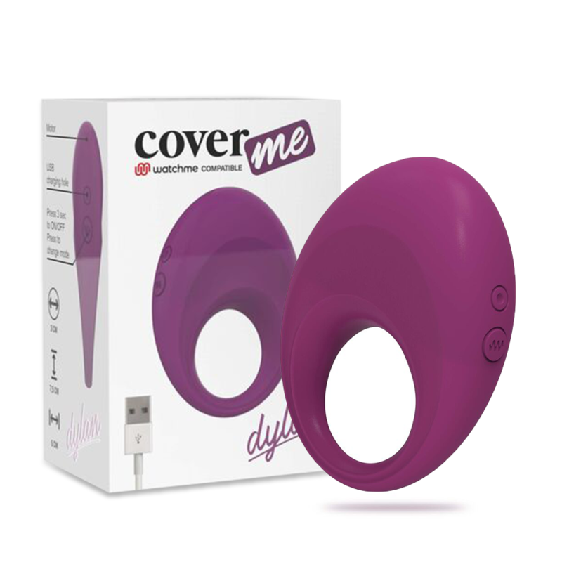 Anneau Pénien Vibrant Télécommandé Lilas Coverme