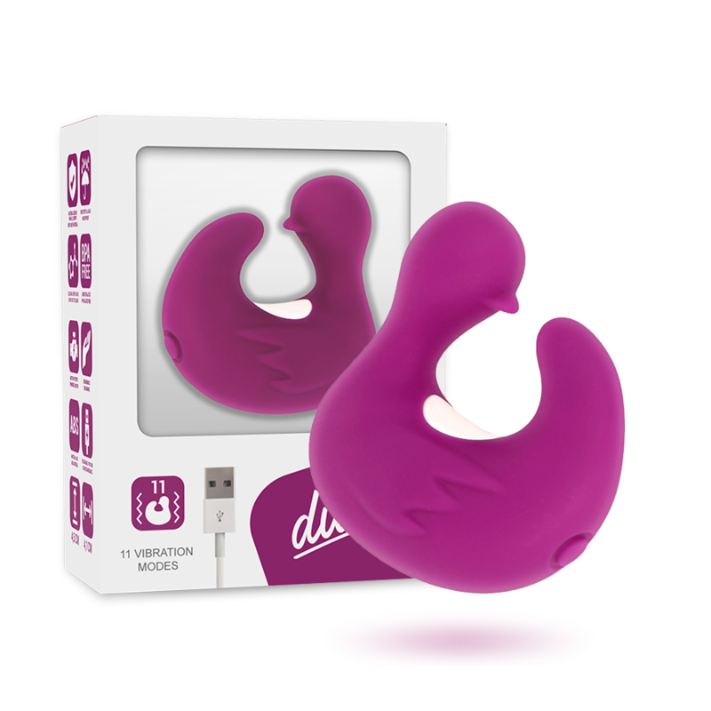 Image Stimulateur Clitoridien Canard Vibrant Lilas Coverme