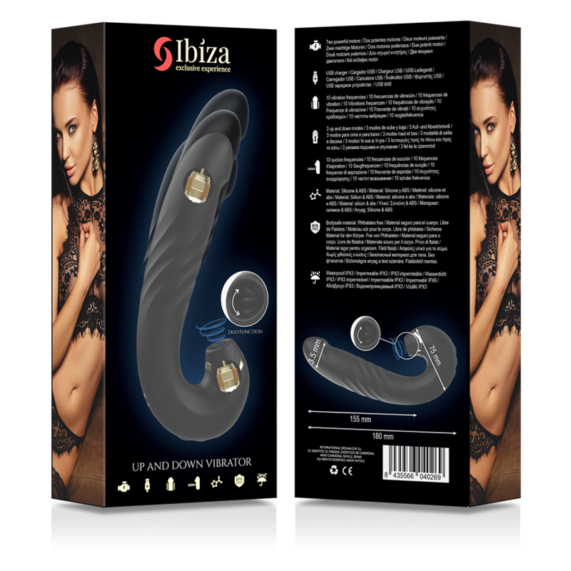 Image Sex-toys Ibiza Up et Down Vibrateur  Noir