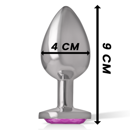 Image Plug Anal Métal Cœur Rose Taille L Intense Anal Toys