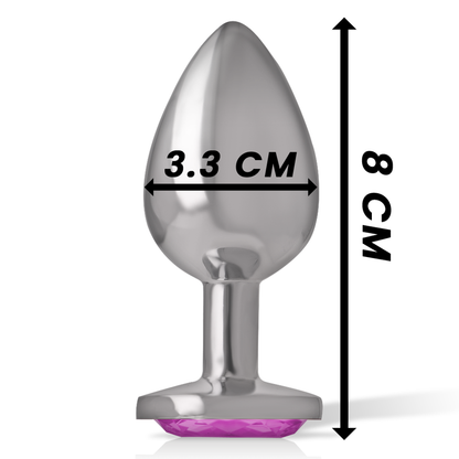 mage Plug Anal Métal Cœur Rose Taille M Intense Anal Toys