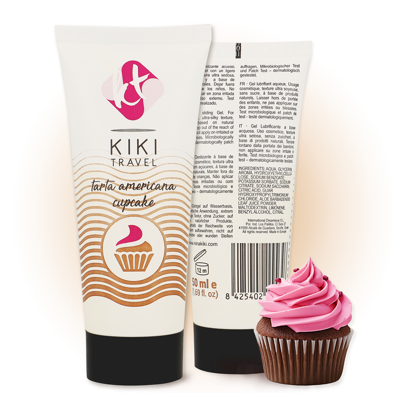 Image Lubrifiant Intimes Saveur Cup Cake Kiki Travel 50ML