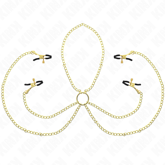 Kink - Nipple Clamps - Gold - Separated