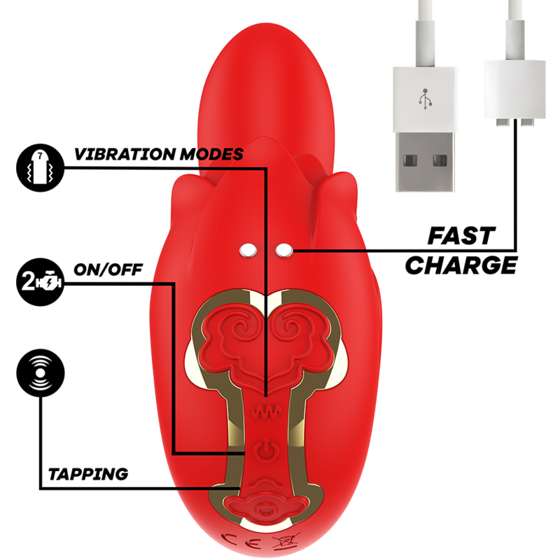 Image Vibromasseur Stimulateur Clitoridien Selena Mia Rouge