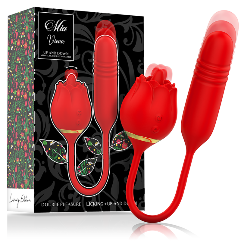 Image Vibromasseur Stimulateur Clitoridien Vienne Mia Rouge