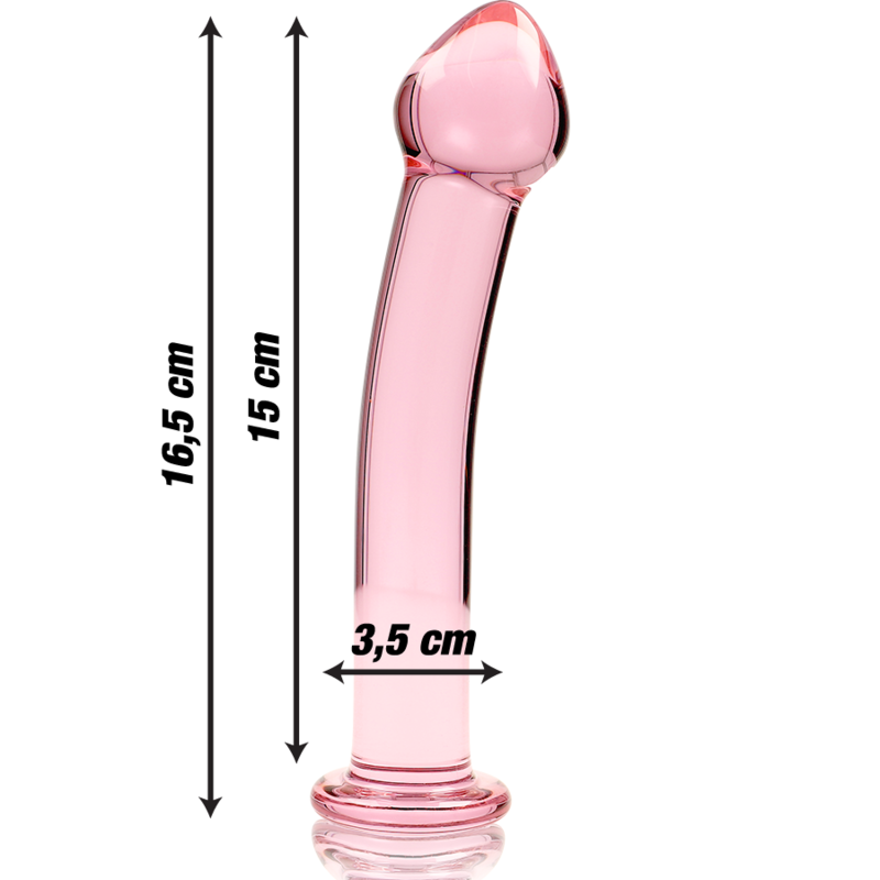 Image Sex-toys en Verre Nebula  Couleur Rose N°11