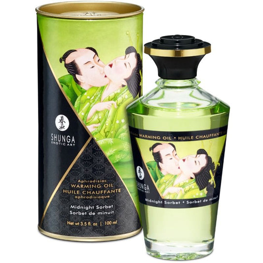 Image Huile de Massage Chauffante Saveur Sorbet de Minuit Shunga