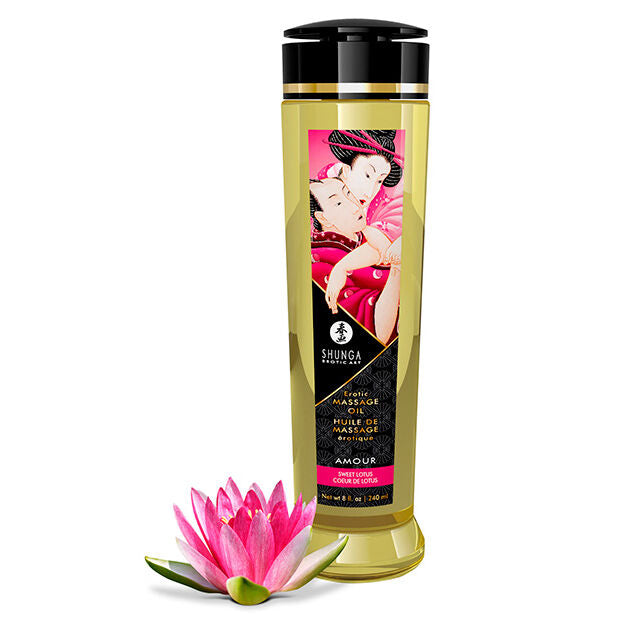 Image Huile de Massage Saveur Fleurs de Lotus Shunga