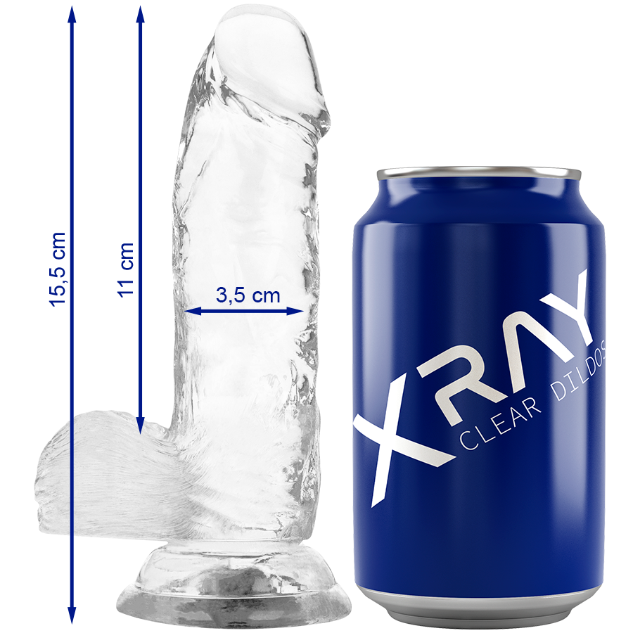 Image sex-toys X Ray Transparent Taille 15.5 CM